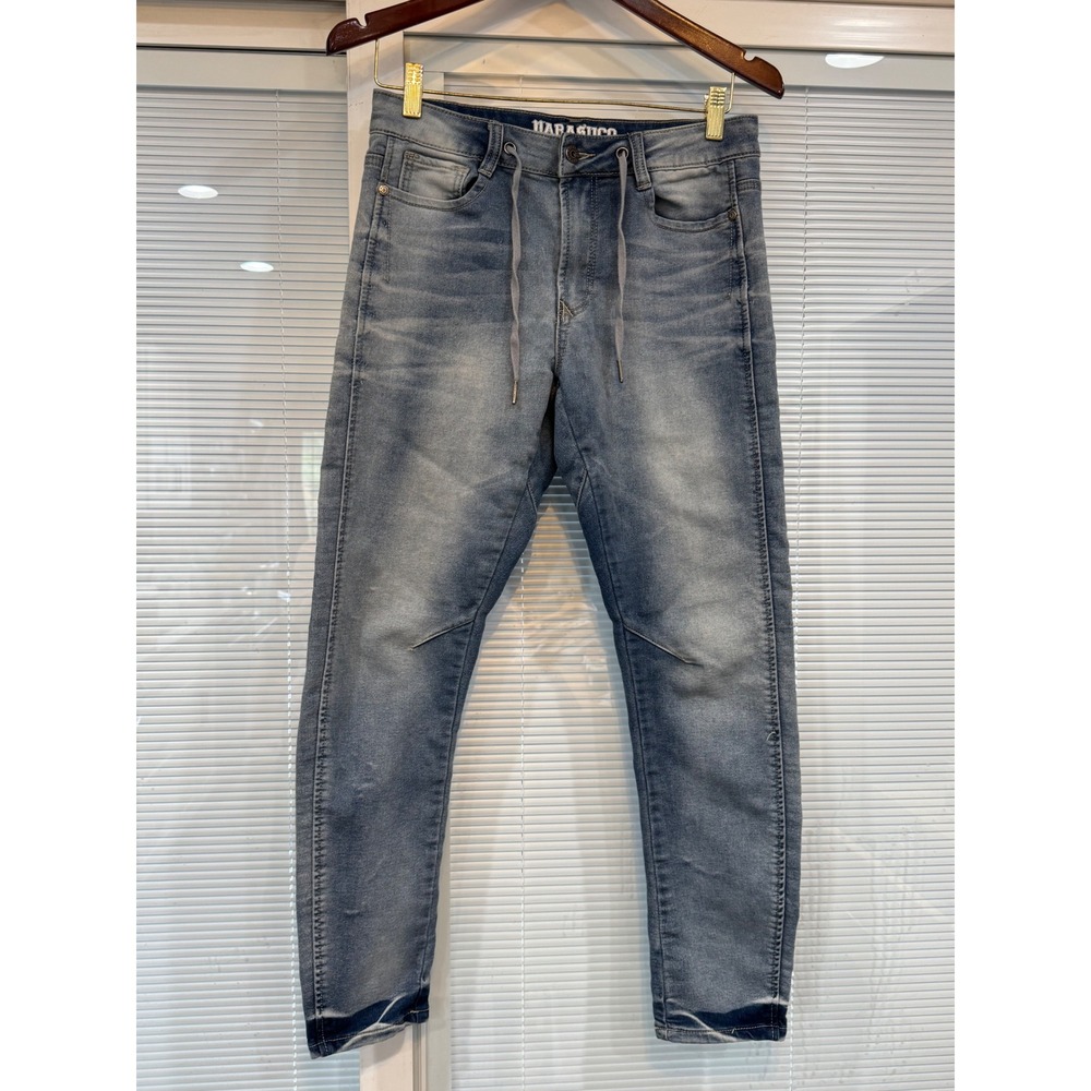 Parasuco‎ Denim Jeans Womens 25 Blue Light Wash Drawstring Skinny Jogger Y2K